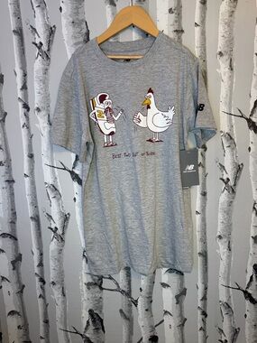 New Balance Heather Gray Logo Tee